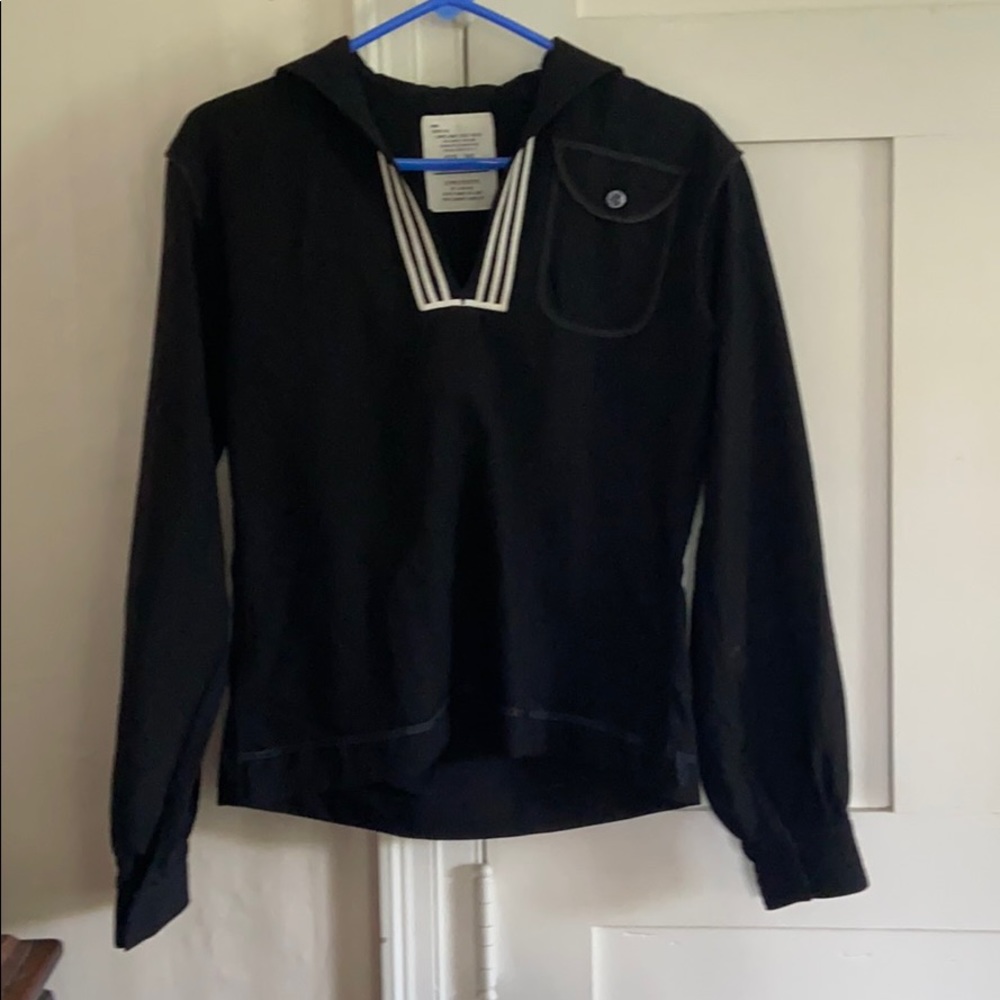 U.S Navy Blue Dress Sailor Top 38S 100% Wool